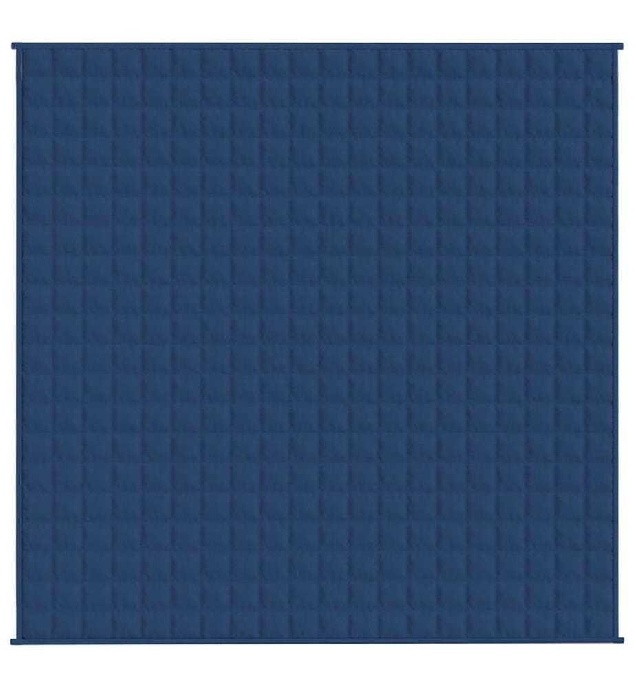Gewichtsdecke Blau 200x200 cm 9 kg Stoff