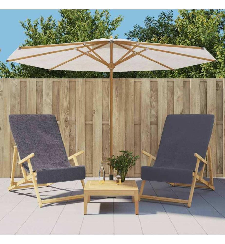 Strandtücher 2 Stk. Anthrazit 60x135 cm Stoff 400 GSM
