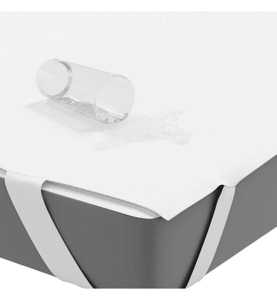 Protège-matelas blanc 90x190 cm imperméable