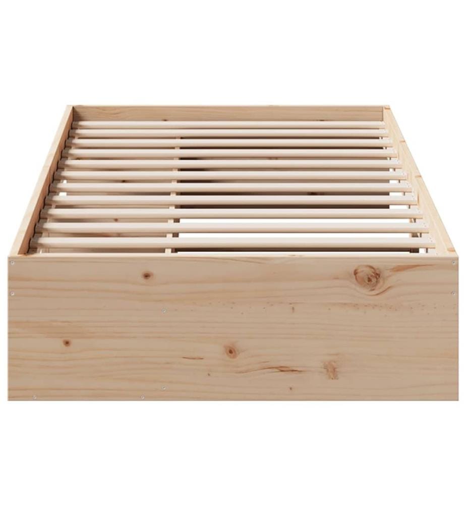 Lit de jour sans matelas 80x200 cm bois de pin massif