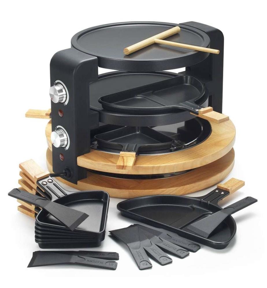 Appareil à raclette KITCHENCHEF - Modèle : KCWOOD 8 SUPER