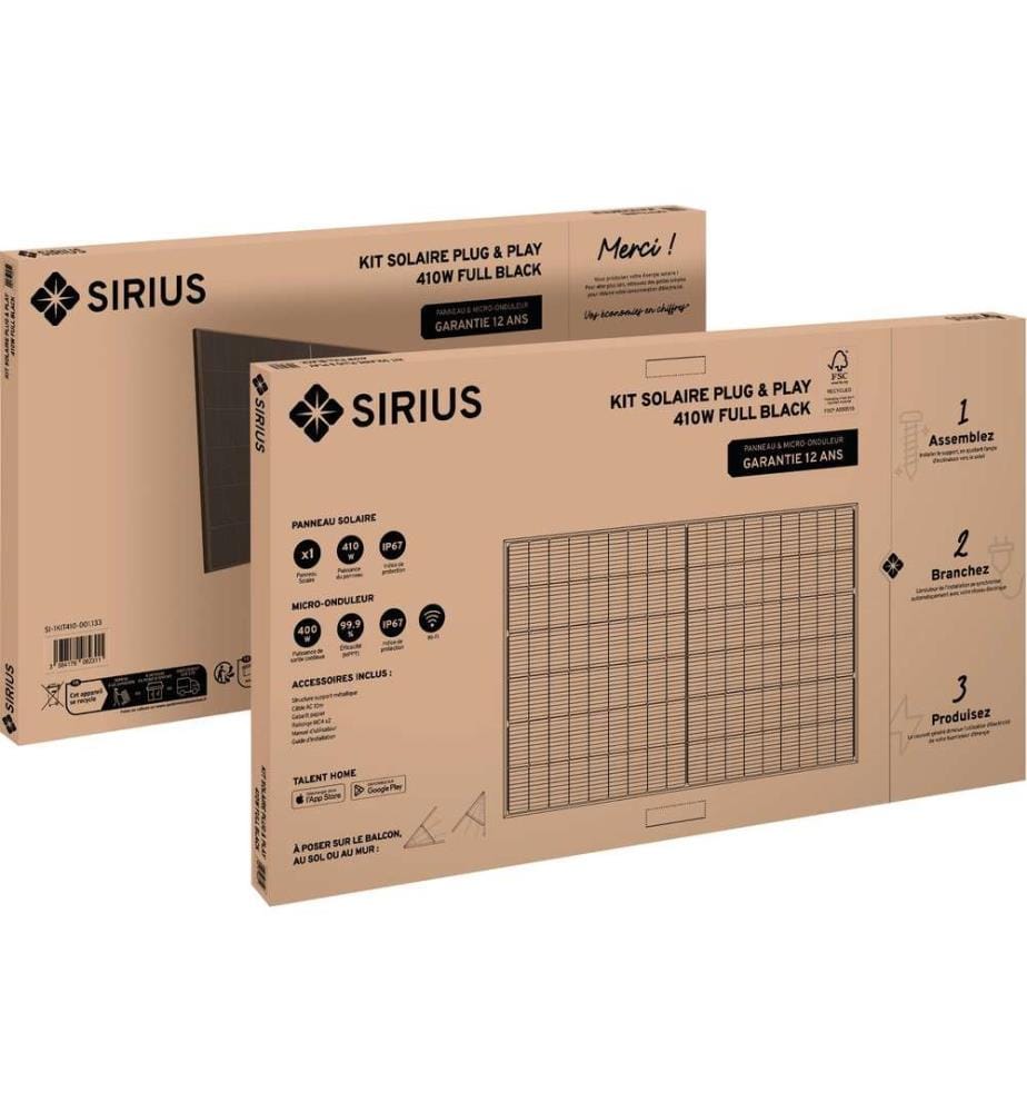 SIRIUS Photovoltaik-Solarset - Modell: SI-KIT410