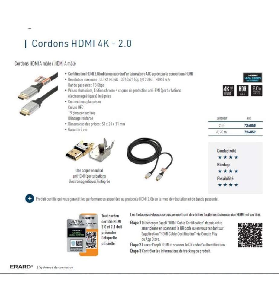 Connectique vidéo ITC ERARD CONNECT - Modèle : 726852