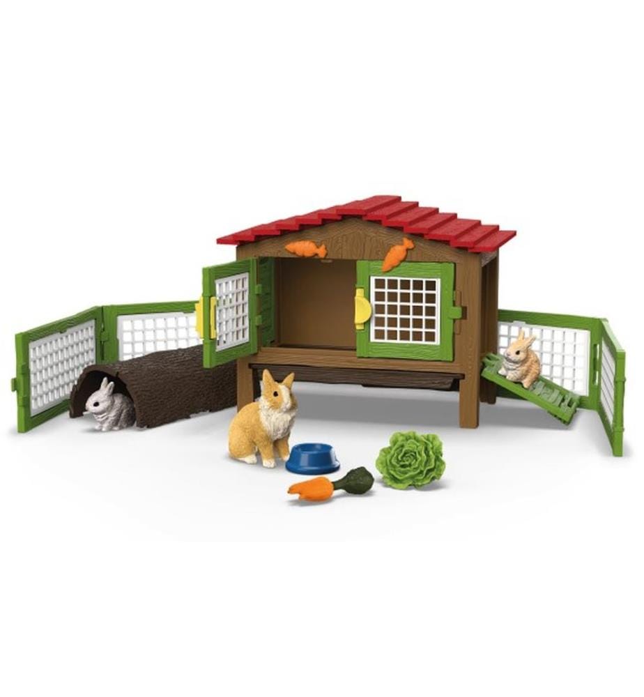 Schleich 42728 - Collectible Figure Rabbit Hutch | DeinDeal