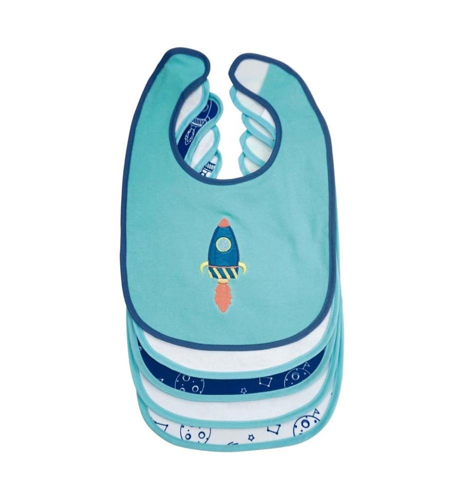 Olmitos Set 5 Space Bibs | DeinDeal