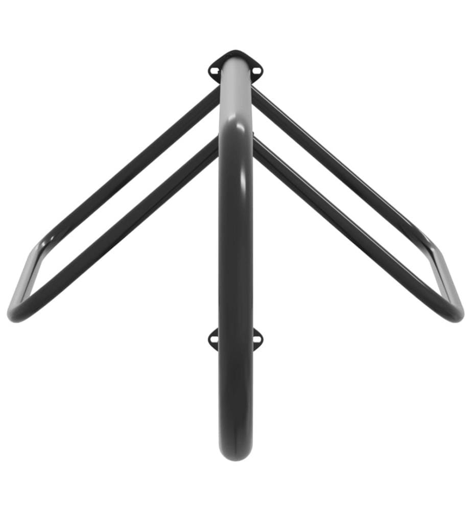 Porte-selle mural noir fer