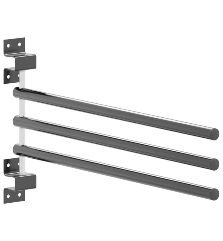 Support de tapis de selle 3 bras noir fer