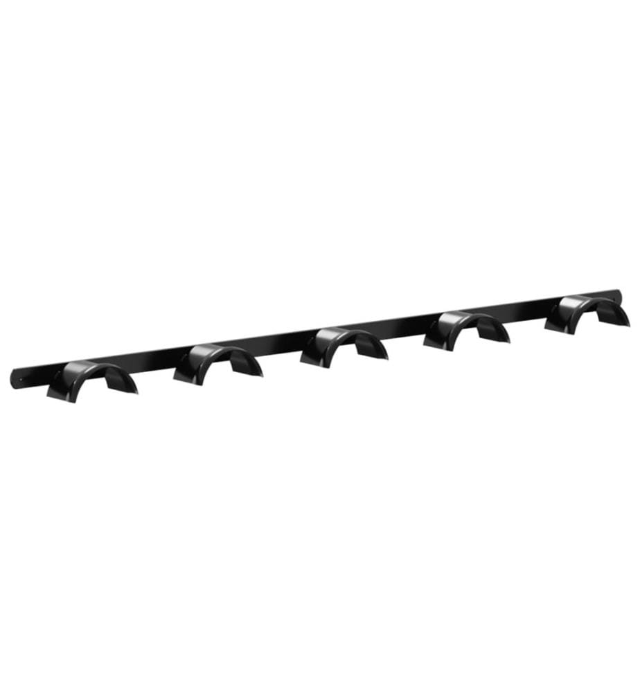 Porte-bride pour 5 brides noir fer