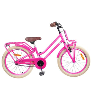 Kinderfahrrad 18 Zoll für 5-7 Jahre alt Dunkelrosa