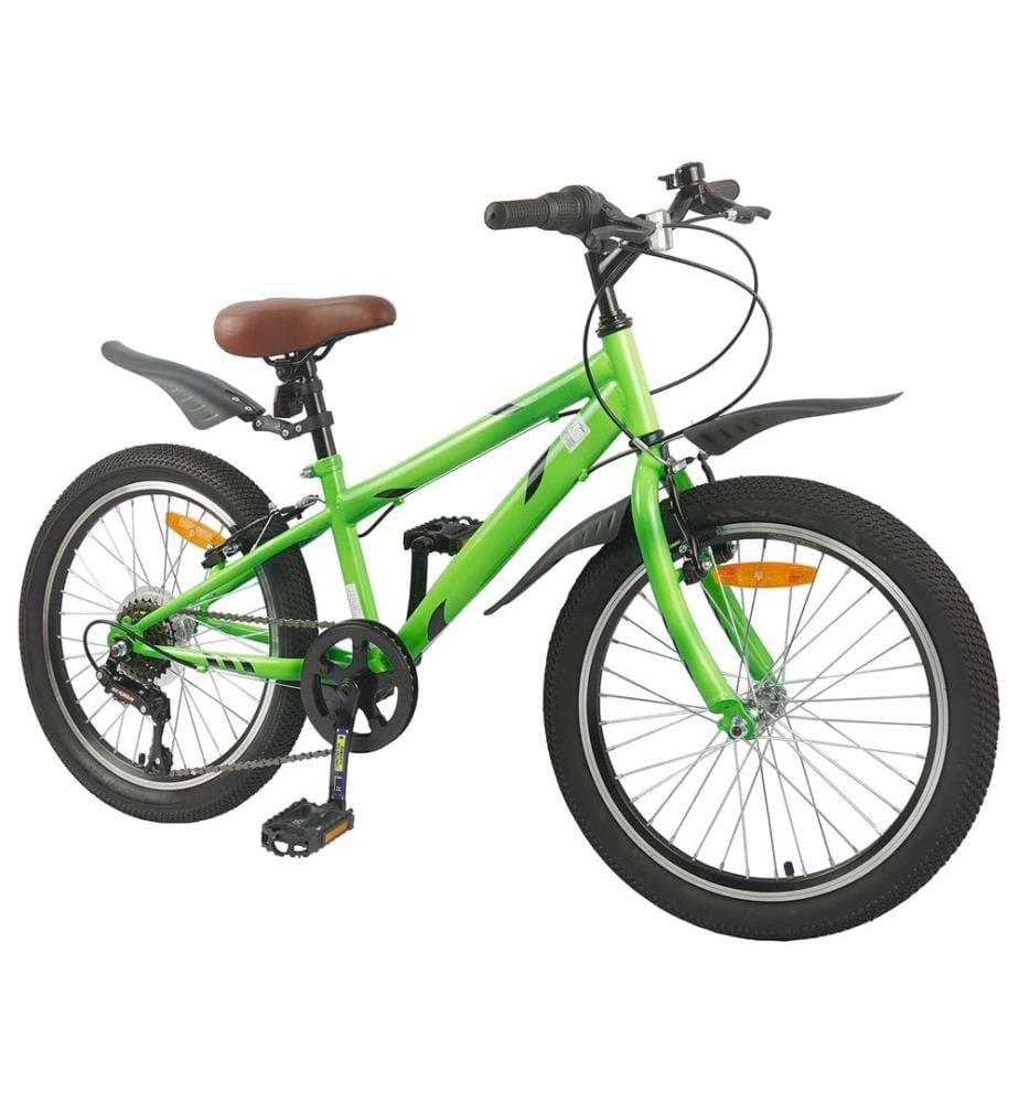 Vélo pour Enfants 24 Pouces 6-Speed pour les 8-12 ans Vert