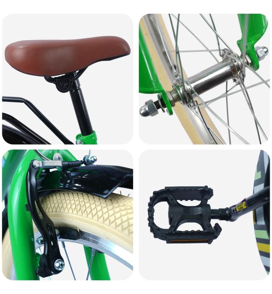 Vélo pour Enfants 24 Pouces pour les 8-12 ans Vert