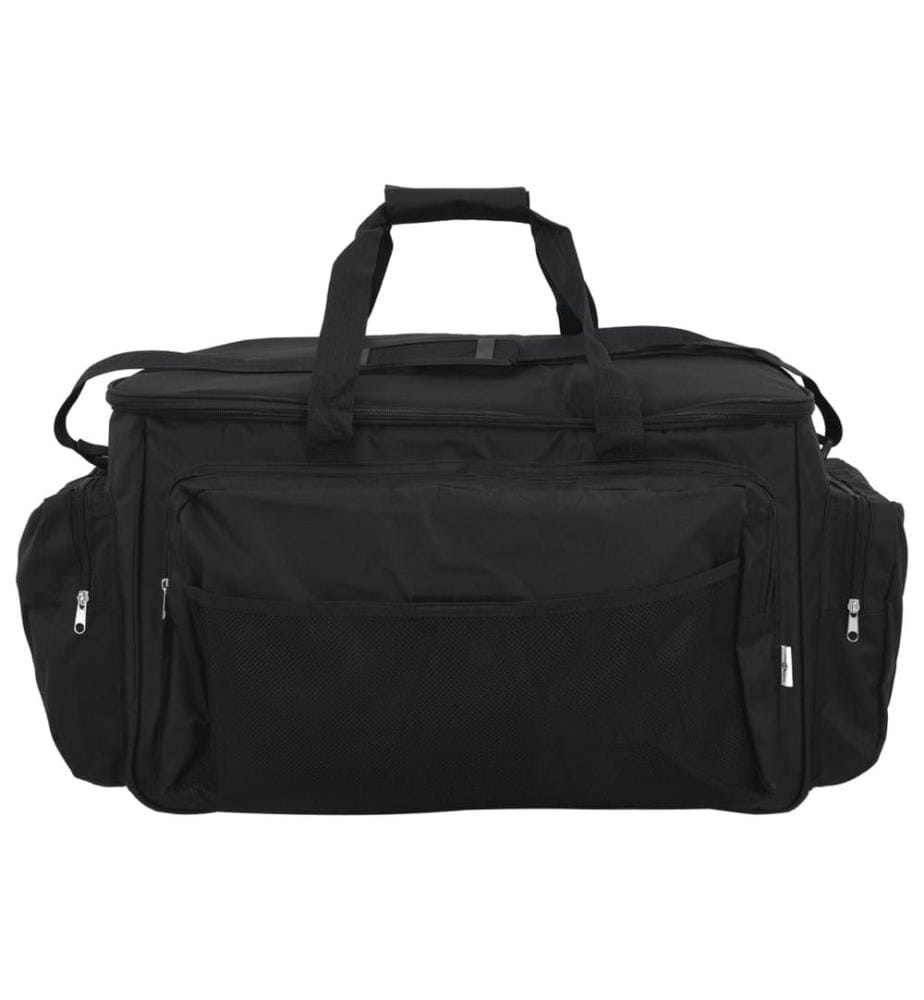 Sac de pêche imperméable noir tissu oxford