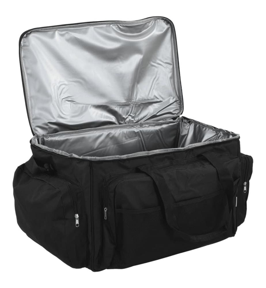 Sac de pêche imperméable noir tissu oxford