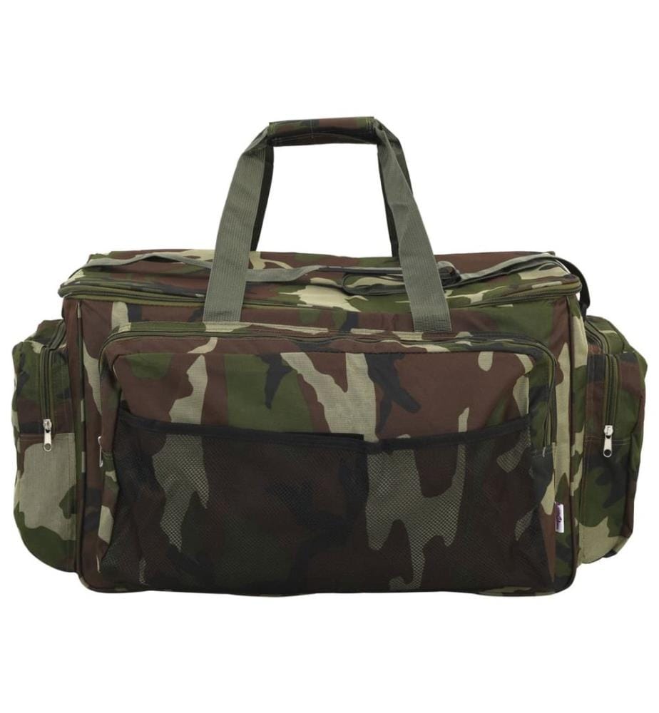 Sac de pêche imperméable vert camouflage tissu oxford