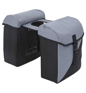 Sac à vélo Gris et Noir 31,5 x 15,5 x 40 cm Polyester