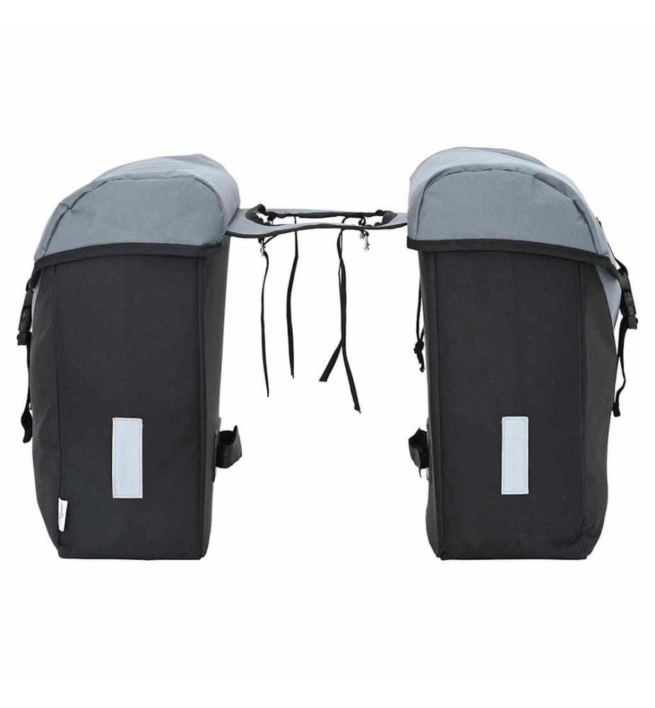 Fahrradtasche Grau und Schwarz 31,5 x 15,5 x 40 cm Polyester