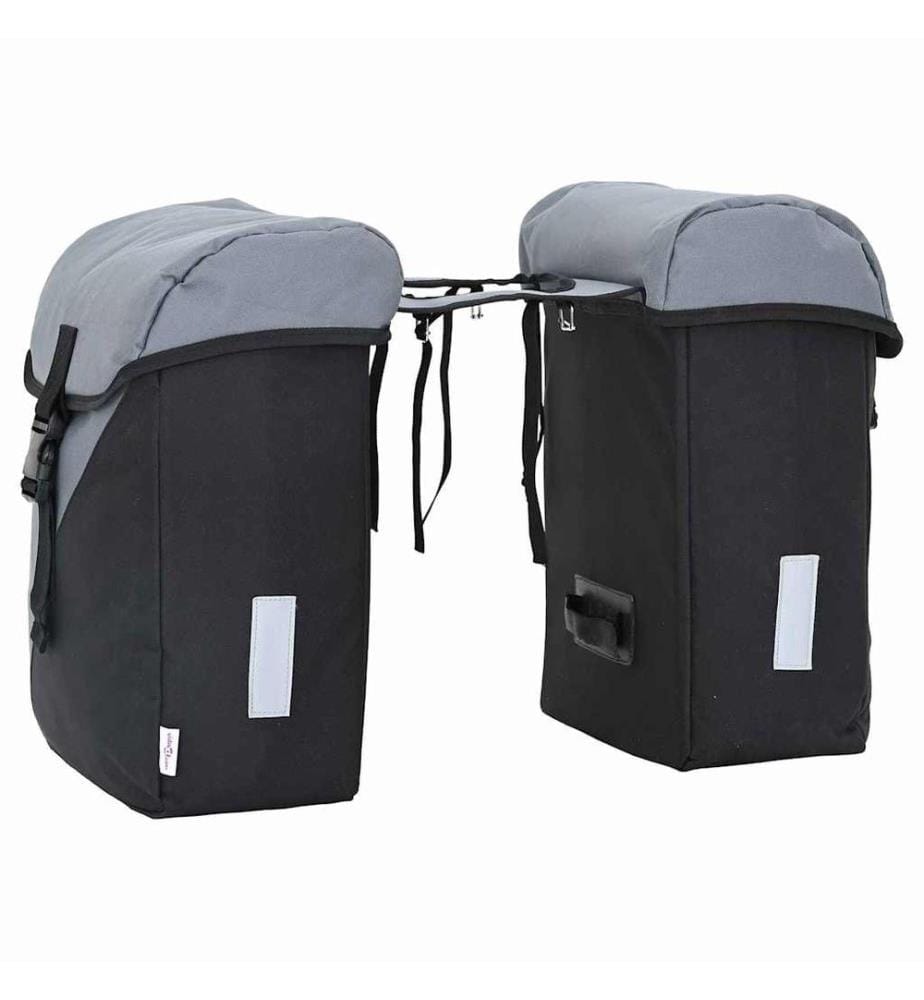 Fahrradtasche Grau und Schwarz 31,5 x 15,5 x 40 cm Polyester