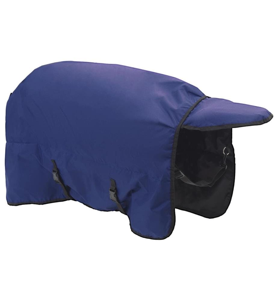Pferdedecke Dunkelgrün und Schwarz 75 cm Polyester