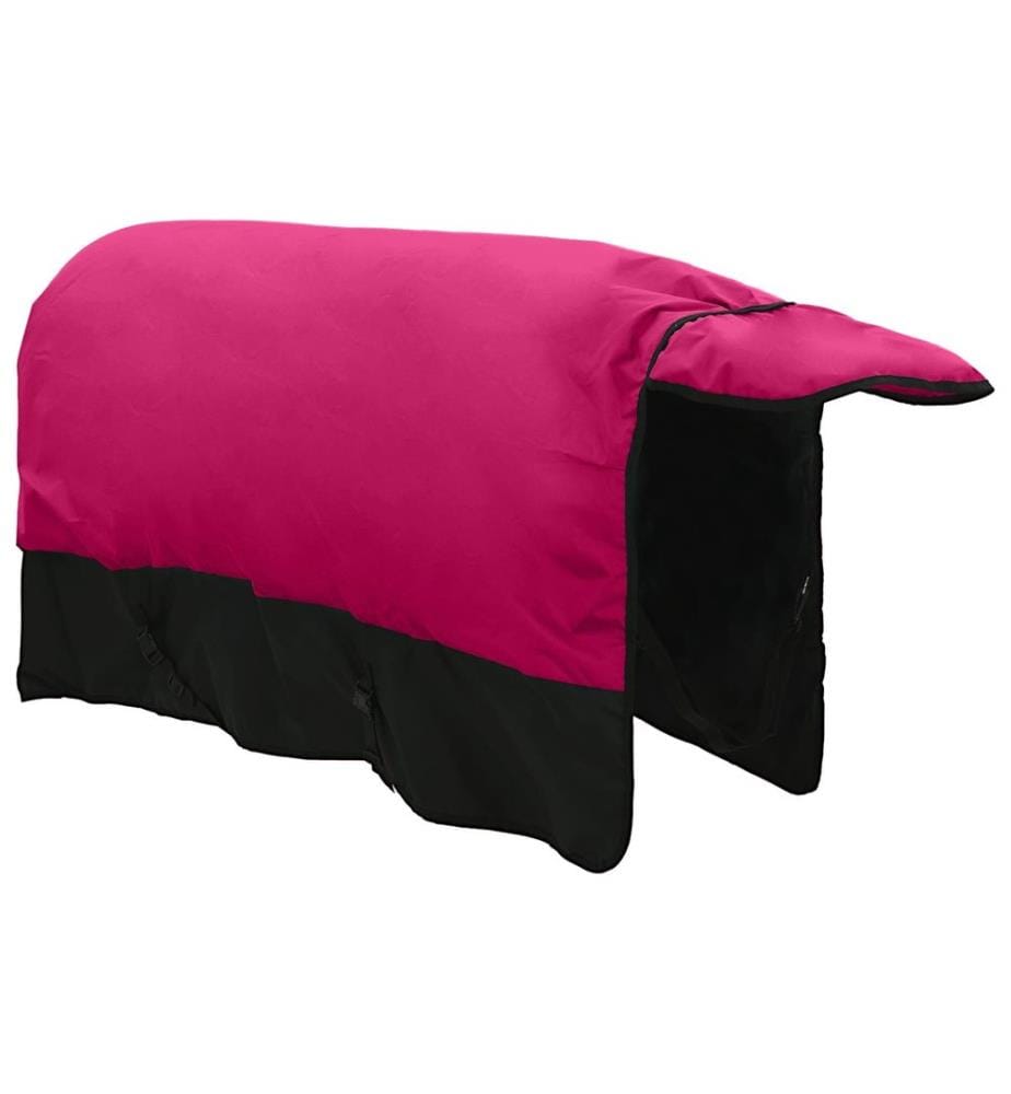 Pferdedecke Rosa und Schwarz 85 cm Polyester