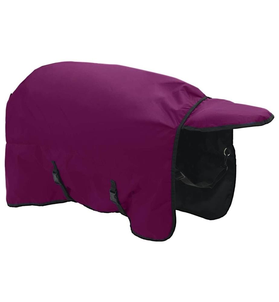 Pferdedecke Dunkelgrün und Schwarz 75 cm Polyester