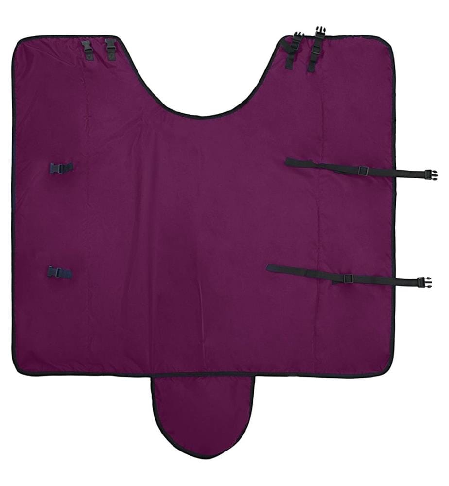 Pferdedecke Dunkelgrün und Schwarz 75 cm Polyester