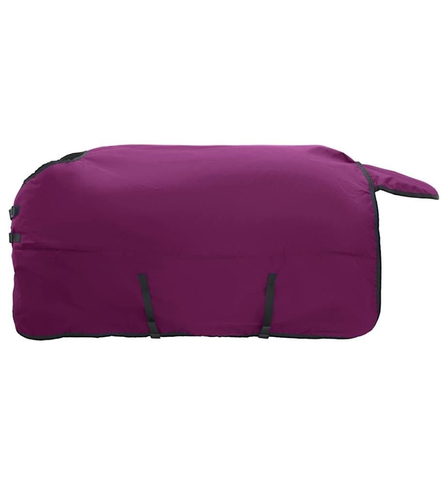 Pferdedecke Dunkelgrün und Schwarz 125 cm Polyester