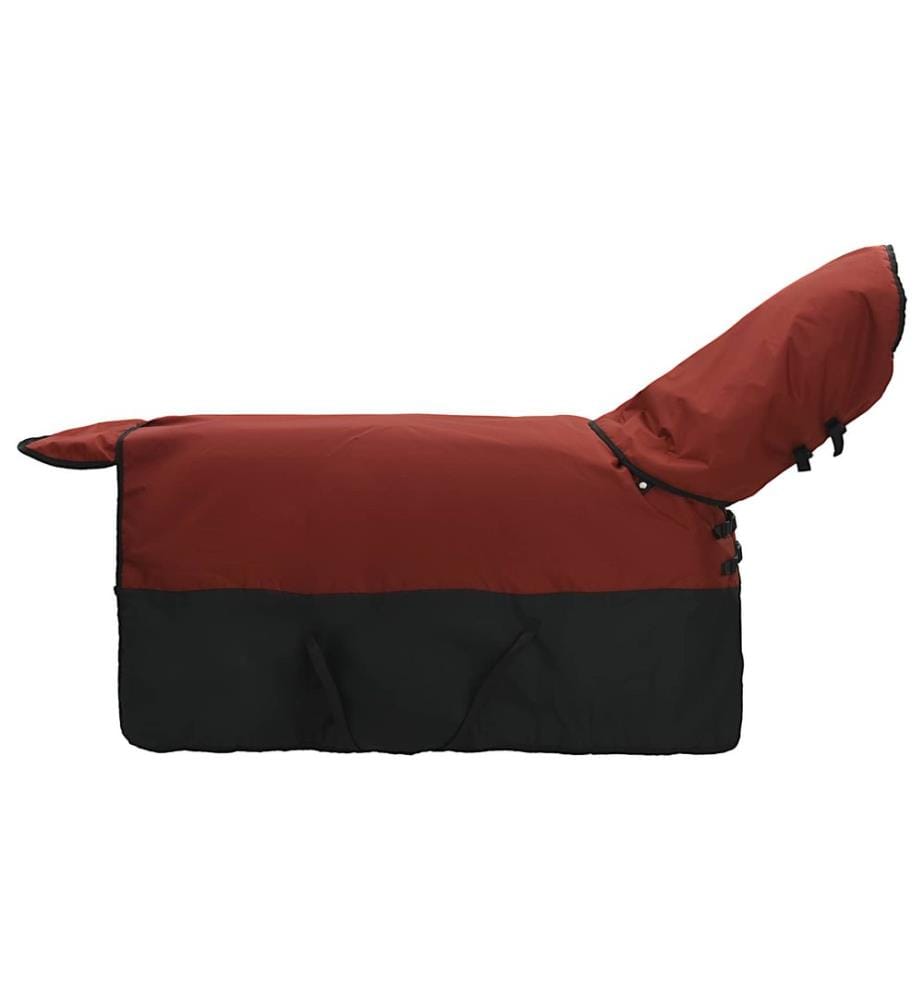 Pferdedecke Dunkelgrün und Schwarz 145 cm Polyester