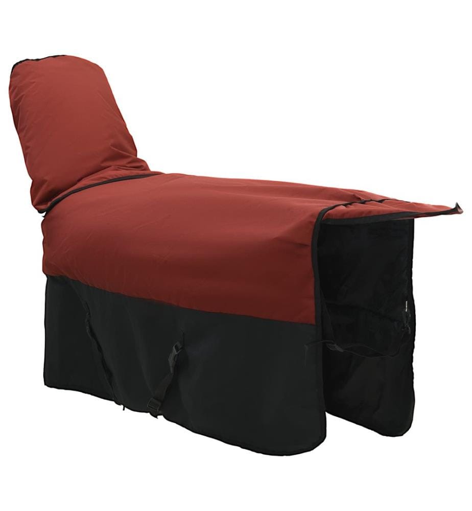 Pferdedecke Dunkelgrün und Schwarz 165 cm Polyester