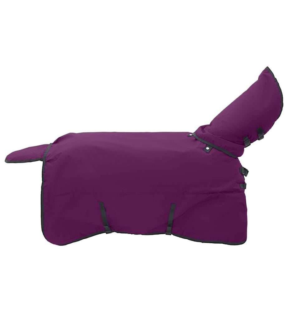 Pferdedecke Dunkelgrün und Schwarz 75 cm Polyester