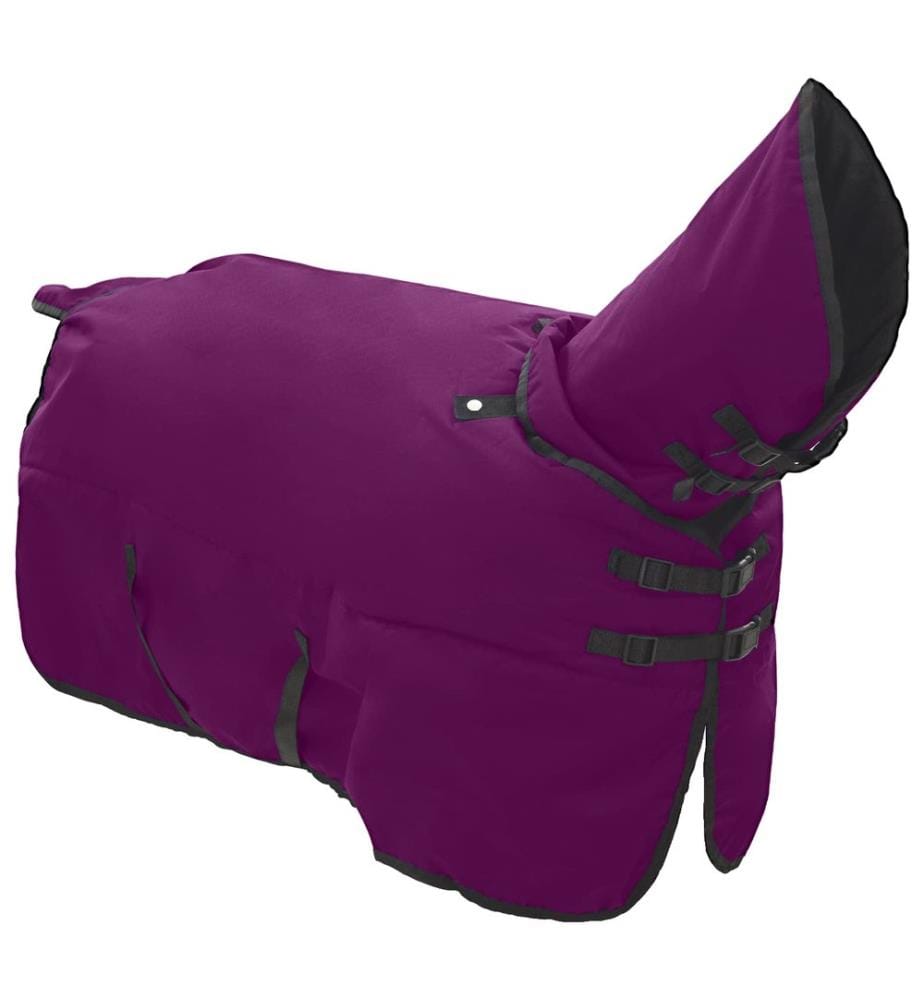 Pferdedecke Dunkelgrün und Schwarz 75 cm Polyester