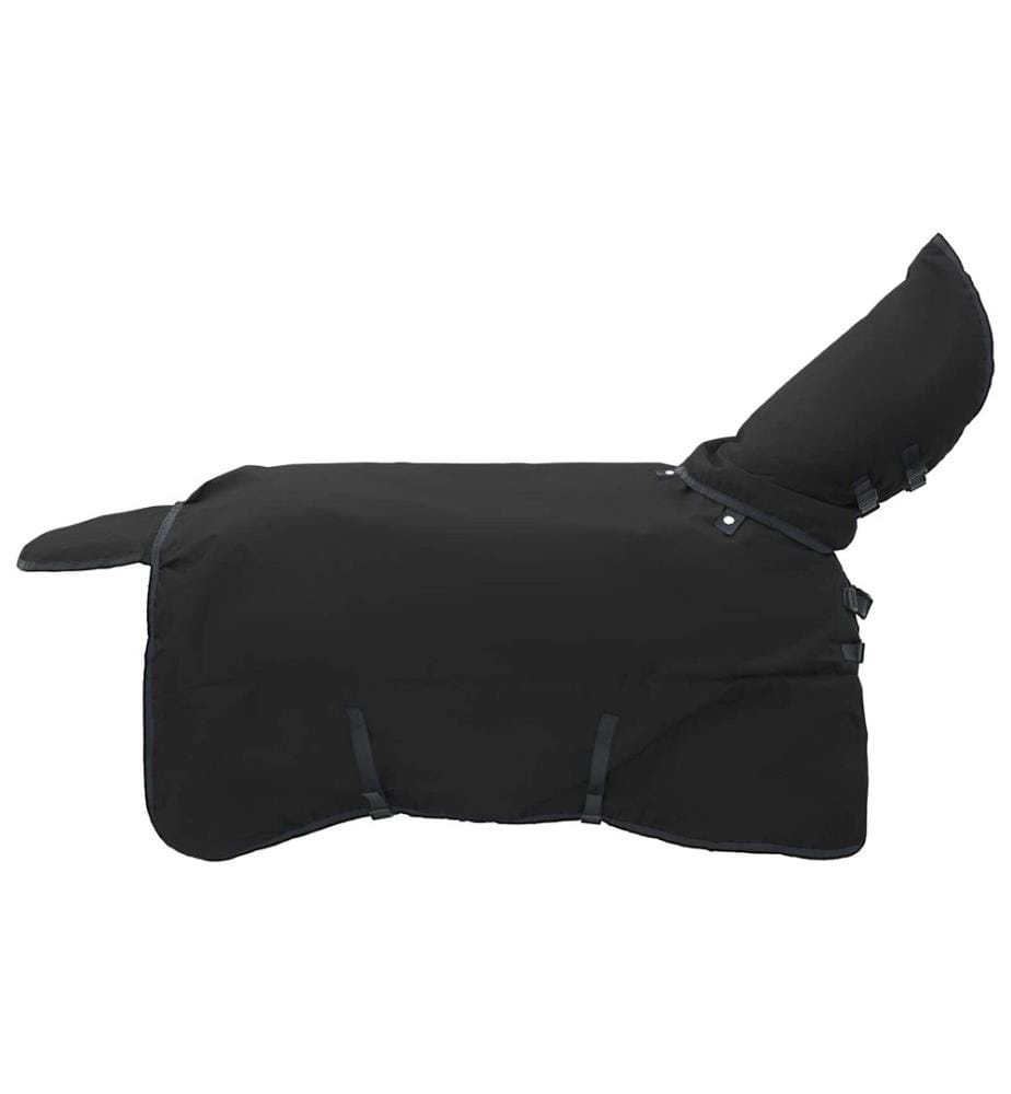 Pferdedecke Dunkelgrün und Schwarz 95 cm Polyester