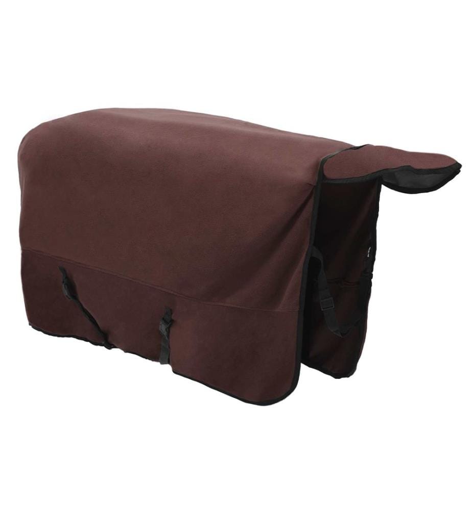 Couverture Équine Brun Foncé Complet Polyester