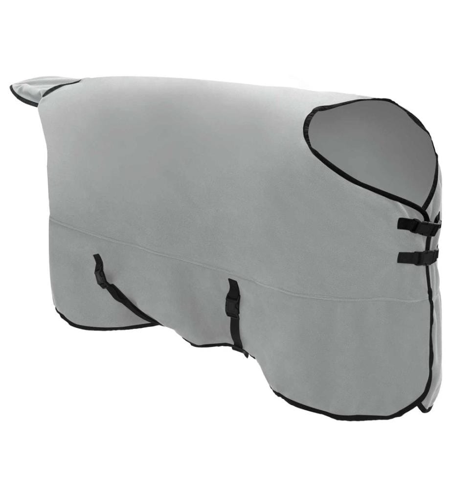 Pferdedecke Hellgrau und Rosa Polyester
