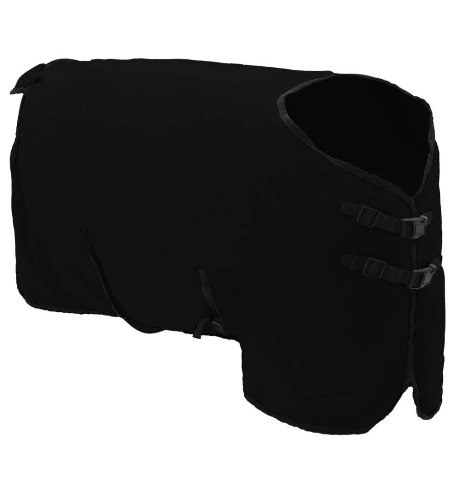 Pferdedecke Schwarz Polyester