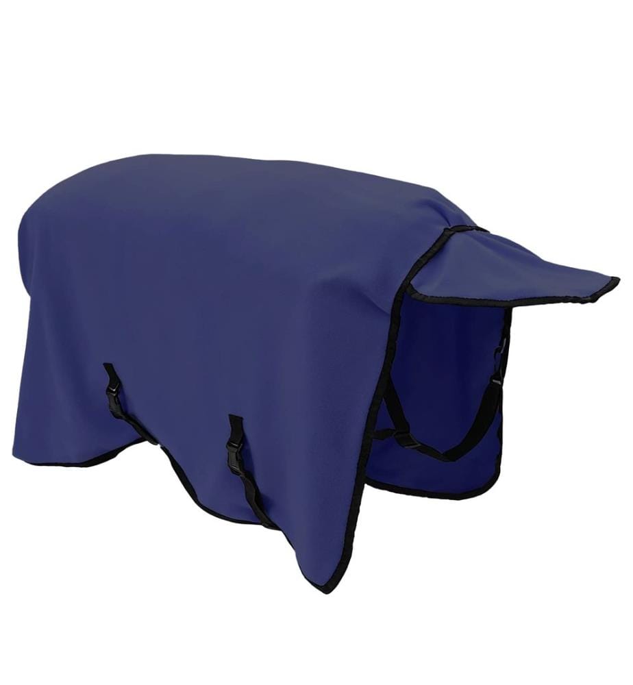 Couverture Équine Bleu marine Polyester