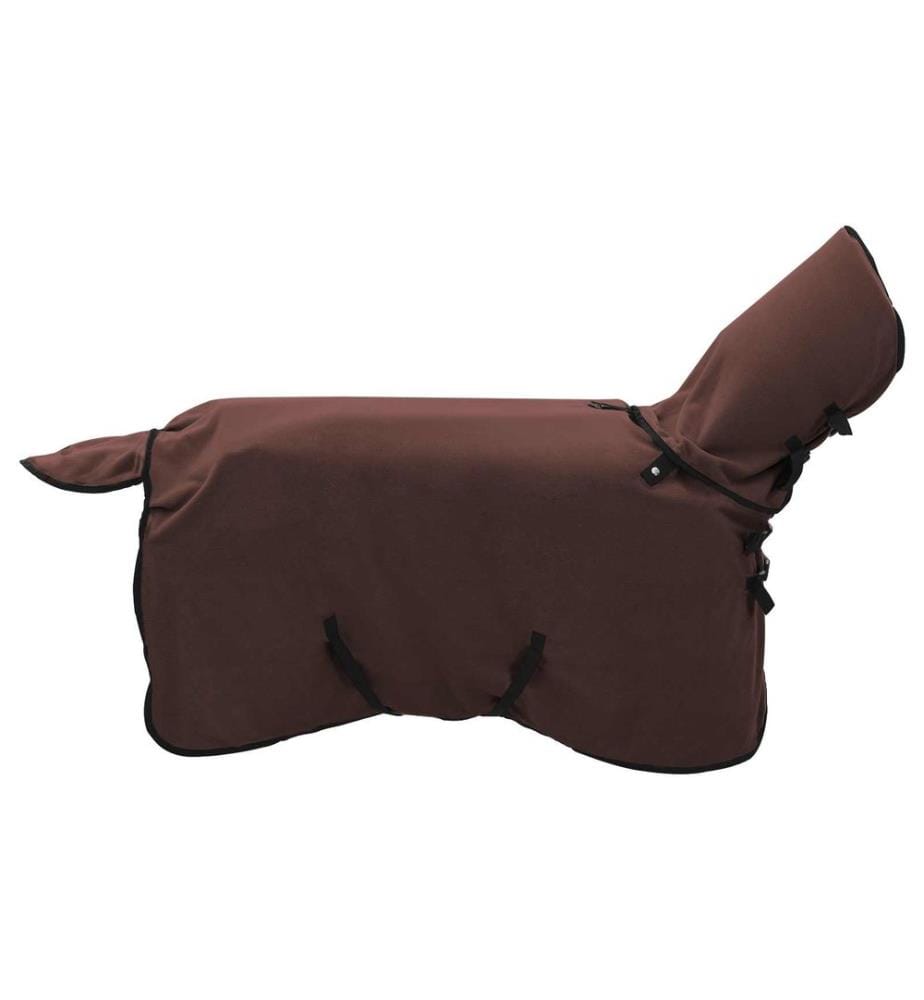 Couverture Équine Brun Foncé Complet Polyester