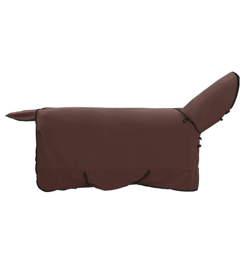 Couverture Équine Brun Foncé Complet Polyester
