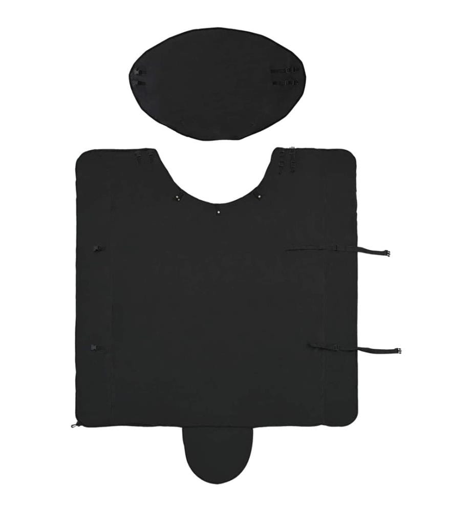 Pferdedecke Schwarz Polyester