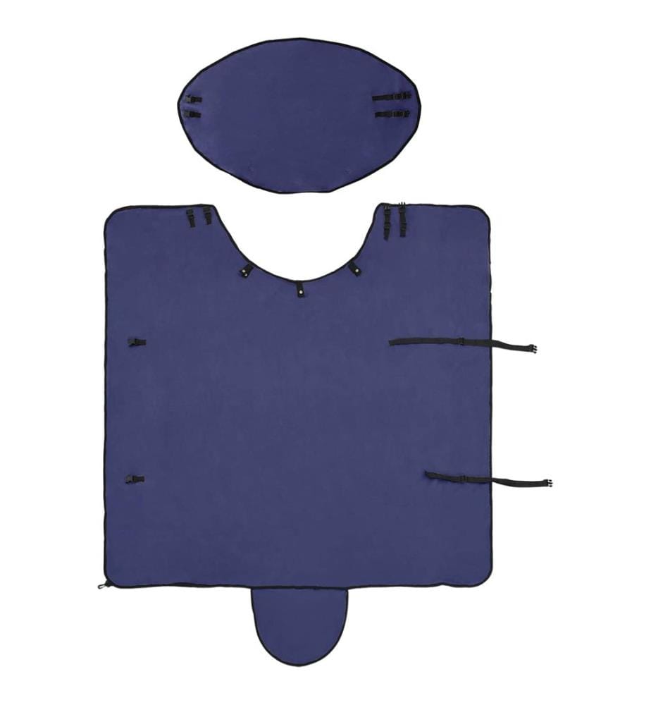 Couverture Équine Bleu marine Polyester