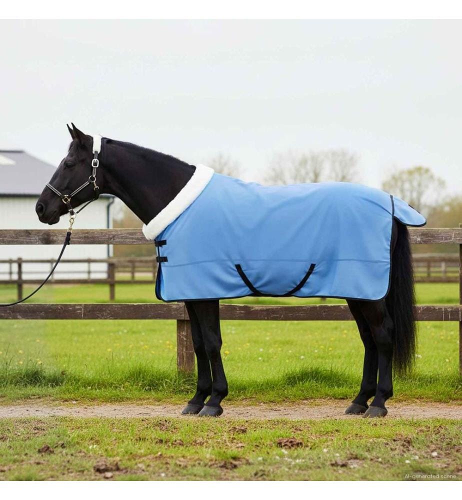 Pferdedecke Volles Aqua 135 cm Polarfleece