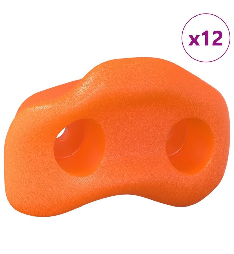 Klettergriff 12 pcs Orange 100 x 67 x 43 mm PP