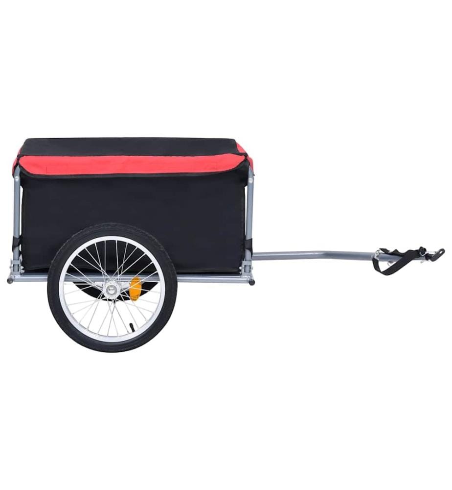 Remorque de vélo noir et rouge 65 kg