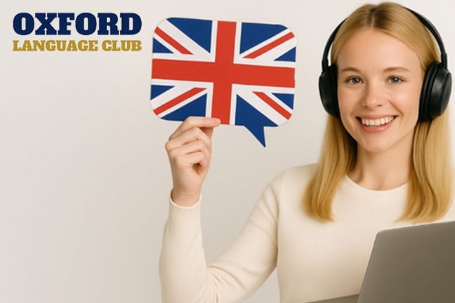 Online English language course with an accredited certificate