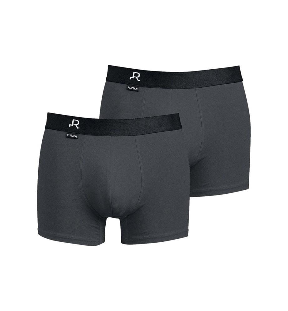 FLIZZER - Pantaloncini Trunk Le Macho Pack de 2 Gris, S