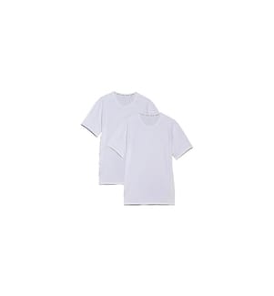 Calvin Klein Wäsche - T-shirt 2P S/S Crew Neck Blanc, XL