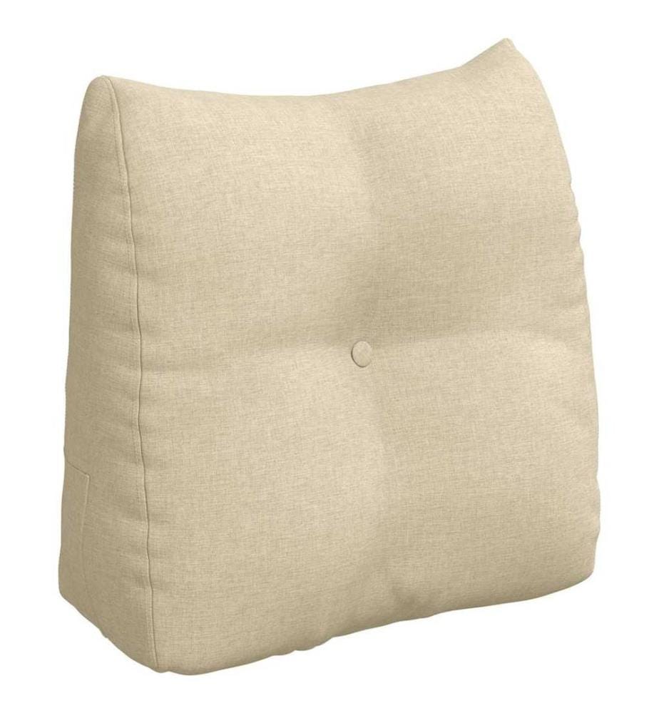 Coussin de Dos Crème 45 x 24 x 50 cm tissu