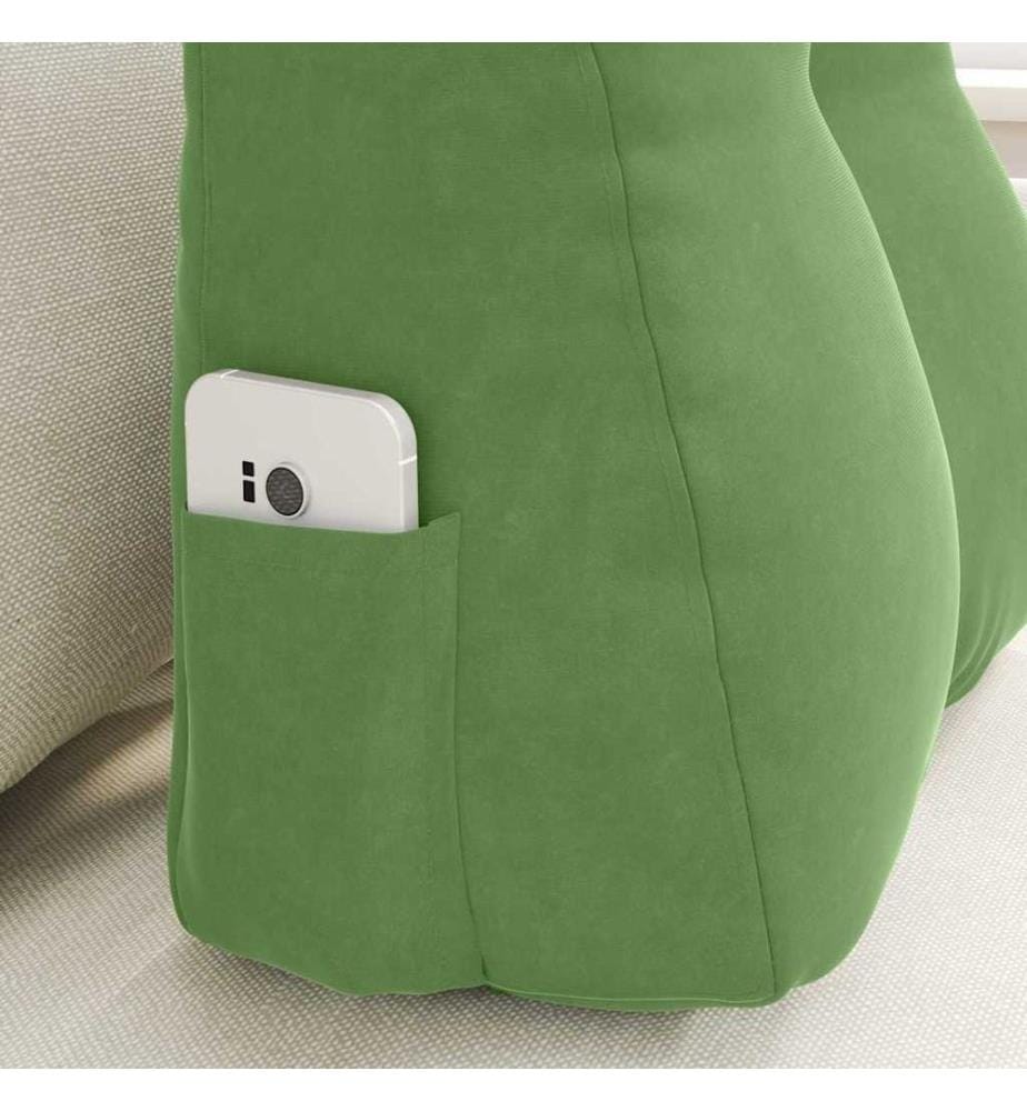 Coussin de Dos Vert clair 45 x 24 x 50 cm Velours