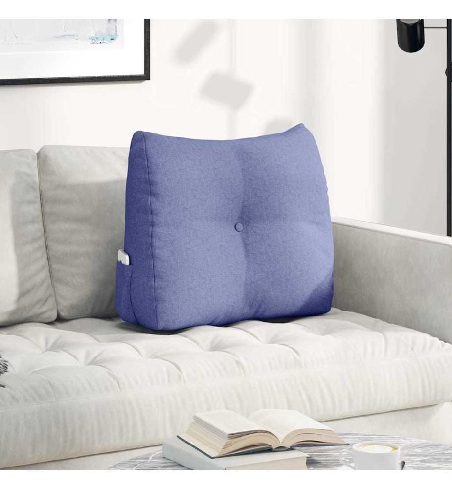 Coussin de Dos Bleu denim 60 x 24 x 50 cm tissu
