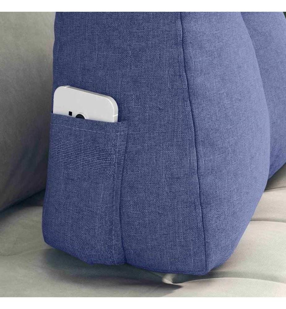 Coussin de Dos Bleu denim 60 x 24 x 50 cm tissu