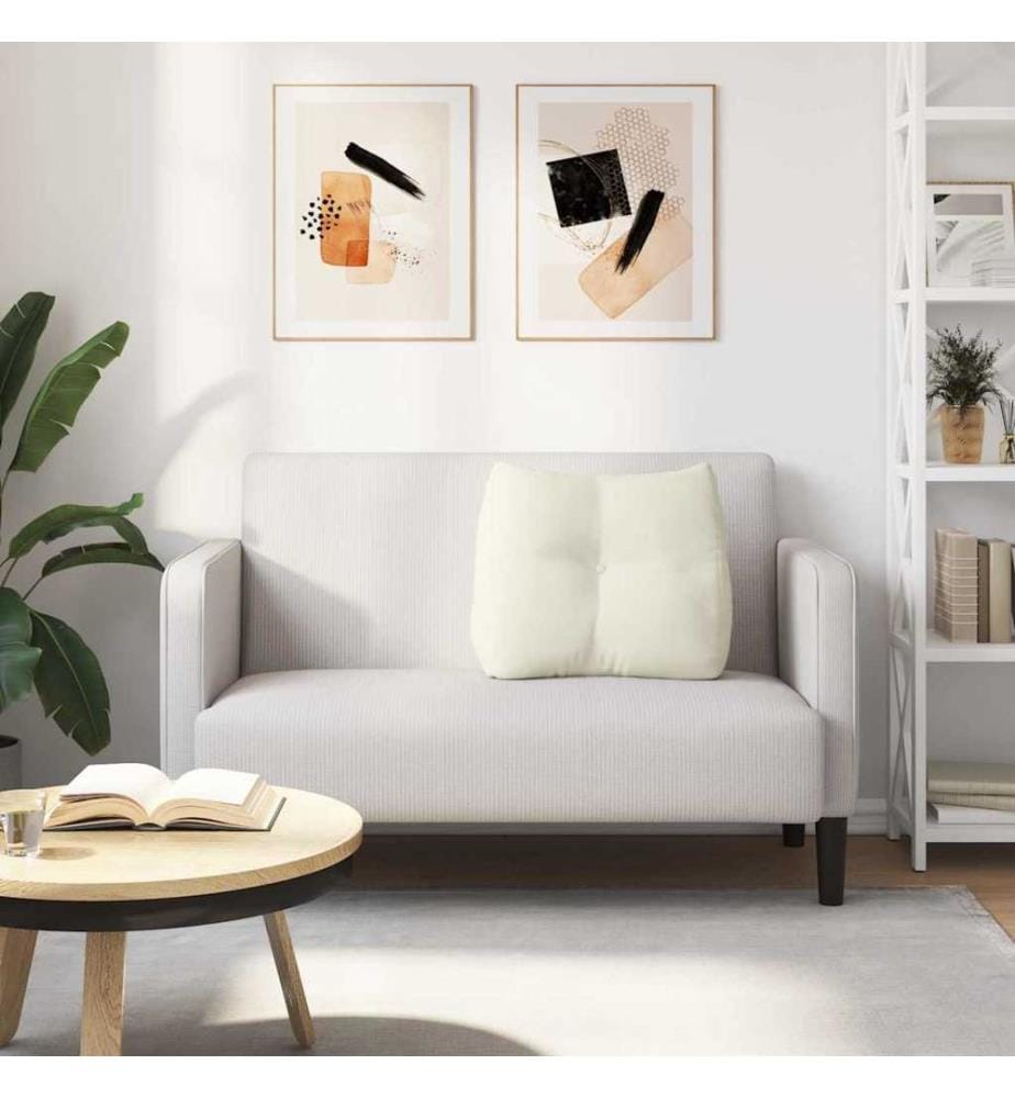 Coussin de Dos Crème 60 x 24 x 50 cm Velours